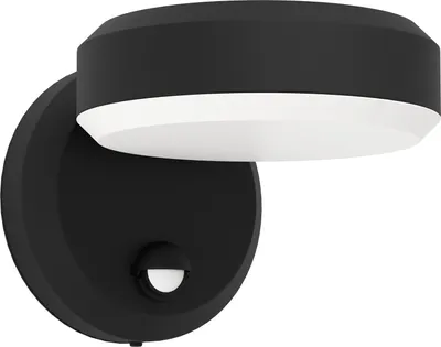 Immagine prodotto di Lampada da parete a LED per esterni Eglo 900674 FORMACI IP44 8,7 W 850 lm 3000 K nero con sensore di movimento