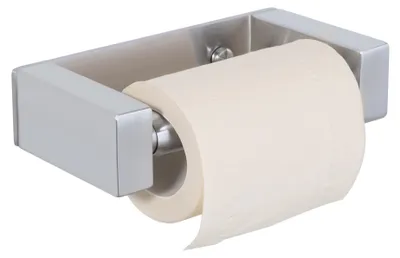 Produktbild von 16,5 cm Toilettenpapierhalter aus Edelstahl 304, geeignet zur Montage mit verdeckten Schrauben, federbelasteter Toilettenpapierhalter für das Badezimmer, gebürstete Oberfläche