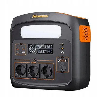 Produktbild von Newsmy N1200 Tragbare Powerstation 1102.5Wh LiFePO4 Akku, 1200W (2400W Peak), 0-80% in 50 Min, UPS <20ms, 10 Anschlüsse für Camping & Notfall
