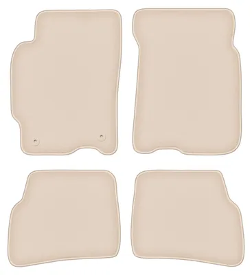 Produktbild von DURBAN Beige Velours-Fußmatten-Set für Mazda 626 V GF Kombi, Liftback, Limousine (1997-2002)
