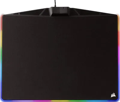Produktbild von Corsair MM800 USB RGB Gaming Mauspad rutschfest schwarz 350x260mm