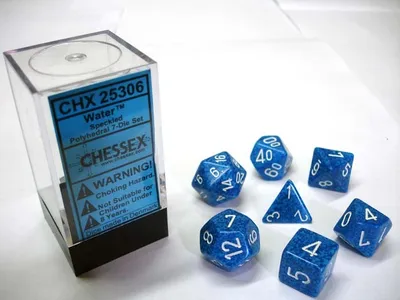 Produktbild von Chessex Speckled® Polyhedral Water 7-Die Set
