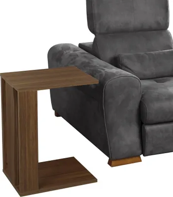 Produktbild von Skye Decor, Single - Walnut, Beistelltisch, Nussbaum, 100 % MELAMINBESCHICHTETE SPANPLATTEN, 35 x 45 x 61 cm