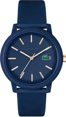 Produktbild von Uni Analog Quarzuhr mit 42mm Gehäuse, schwarzem Halbglanz-Zifferblatt, Silikonarmband mit Petit Piqué-Muster,3-Zeiger-Uhr,wasserabweisend bis 5 Bar