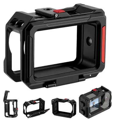 Image de Coque de protection, alliage d'aluminium, système de fixation rapide, couleur noire