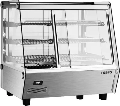 Produktbild von Saro Warmhaltevitrine SELF 205W – 205 Liter, mit Schiebetüren für Selbstbedienung & Service