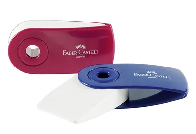 Zdjęcie produktu dla Faber-Castell Radierer SLEEVE mini rot/blau 24 Stück Verkaufseinheit 661748 9556089824118