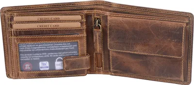 Produktbild von Echtleder Scheintasche braun 12x10x2 cm