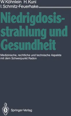 Produktbild von Niedrigdosisstrahlung und Gesundheit