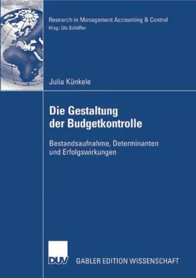 Produktbild von Die Gestaltung der Budgetkontrolle