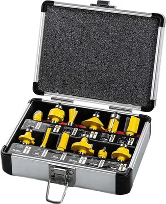 Produktbild von Kraft Werkzeuge Fräser-Set - 12tlg.