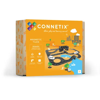 Immagine prodotto di Connetix, set di costruzioni magnetiche - strade - 48 pezzi