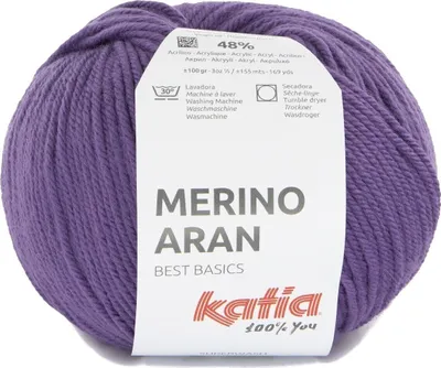 Produktbild von Katia Merino Aran 102 Lilac Strickgarn
