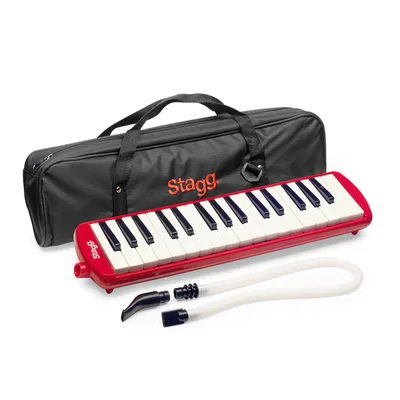 Produktbild von Stagg Melodica 32 Tasten rot inkl. Anblasschlauch