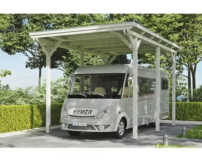 Obrázek produktu pro Přístřešek na auto SKAN HOLZ Emsland karavanový 404 x 604 cm bílý