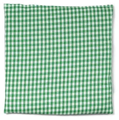 Produktbild von Rapssamenkissen 19x19cm grün-weiß - Körnerkissen klein, als Wärmekissen & Kältekissen