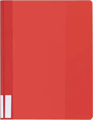 Produktbild von Sichthefter Duralux A4+ Hartfolie rot Packung mit 25 Stück