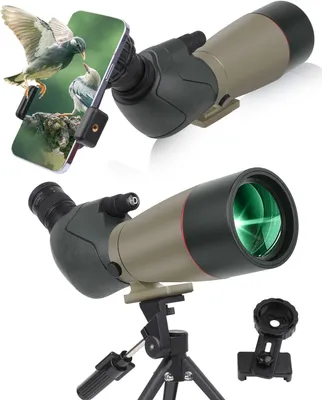 Imagen del producto de Telescopio con aumento de 25 a 75x, diámetro de lente de 70 mm, resistente al agua, ideal para la observación de la naturaleza