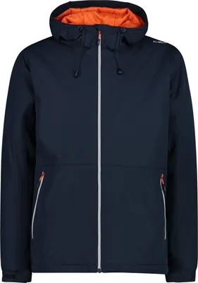Image de Veste CMP pour homme à capuche fixe N950, noir et bleu, taille 52