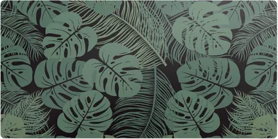 Produktbild von Tropische Blätter– Schreibtischunterlage – Schreibtisch Tischunterlage – 120x60 cm – Unterlage Groß Schreibtischmatte