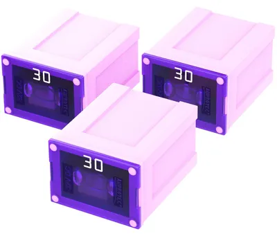 Productafbeelding van AUPROTEC JCASE LP-blokbeveiliging, female OTO JLP, 30A, roze, 3 stuks