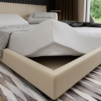 Produktbild von Satinbettlaken 90x200 aus Baumwolle mit Gummizug weiß Marke MR MATTRESS