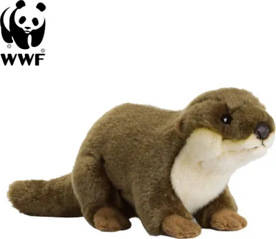 Image de Peluche WWF Loutre d'Europe (20cm) réaliste Doudou en peluche