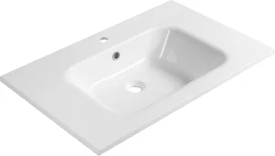 Produktbild von ARECA Gussmarmor-Waschtisch, 81x51,5cm, Weiß