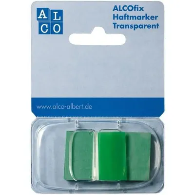 Produktbild von Alco Haftmarker ALCOfix 43x25mm grün 50 Stück