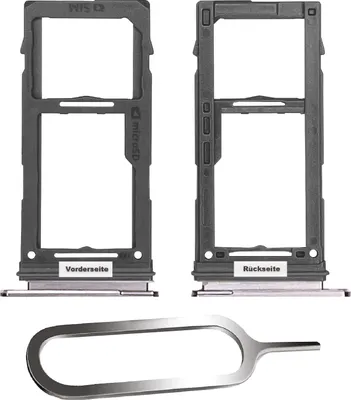 Produktbild von Samsung Galaxy S10 / Plus Sim Karten Halter Tray Adapter Fach Stecker Slot + Nadel Single Pink