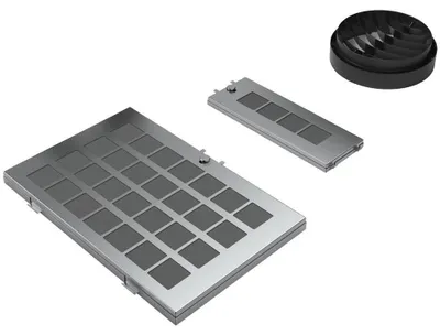 Produktbild von Constructa CZ51AIR0X0, Recycling-Set für Dunstabzugshaube, Schwarz, Grau, 3 Stück(e)