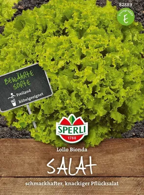 Produktbild von SPERLI Salatsamen Lollo Bionda Lactuca sativa 7-8 lfd. Meter