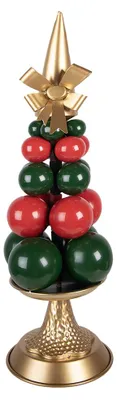 Obrázok produktu pre Vianočná dekorácia Clayre & Eef, Ø 20 x 56 cm, zelená, kovová