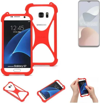 Produktbild von K-S-Trade Handy-Hülle kompatibel mit ZTE Blade A73 Schutz-Hülle Bumper Silikon Schutz Hülle Cover Case Silikoncase Silikonbumper TPU Softcase