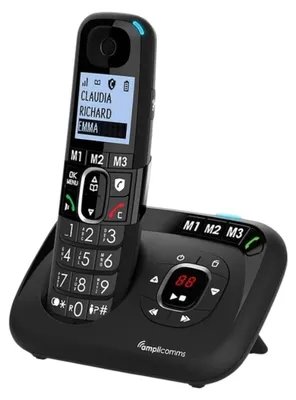 Obrázek produktu pro Amplicomms Amplicomms BT1580 Dect domácí telefonní záznamník - velký LCD displej - velká tlačítka - blokování nežádoucích volajících