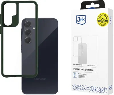 Produktbild von 3MK Satin Armor Case+, Cover, Samsung, A55 5G, 16,8 cm (6.6"), Grün, Transparent