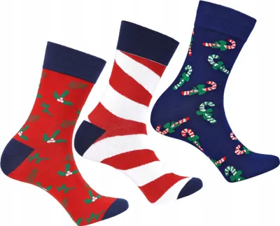 Produktbild von Weihnachtssocken für Herren Weihnachtsgeschenksocken MORAJ 3-Paar 39-42