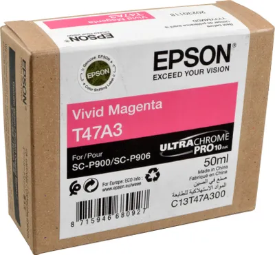 Produktbild von Epson T47A3, Standardertrag, Magenta, Tinte auf Pigmentbasis, 50 ml, 1 Stück(e), Einzelpackung