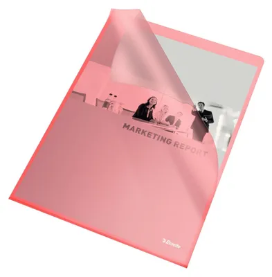 Produktbild von Esselte - l -Map Esselte Standard A4 0,11 mm pp rot | Box ein 100 Stück