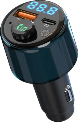 Produktbild von Autoradio-Sender BC90 Bluetooth 5.3 UKW 87.5-108 MHz mit QC3.0 & PD Schnellladefunktion 48W