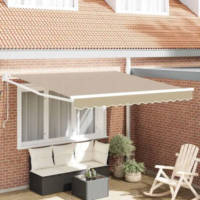 Image de Maison Exclusive - Store banne télescopique beige 300 x 250 x 165 cm