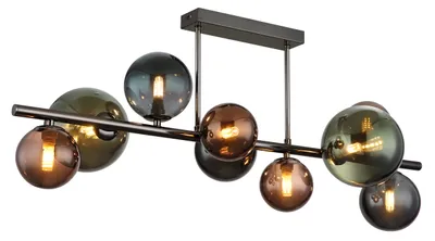 Produktbild von Globo Lighting Deckenleuchte Metall grau matt, 9x G9 LED
