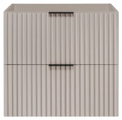 Zdjęcie produktu dla Szafka Łazienkowa Wisząca Pod Umywalkę 60X46 Cm Flisan Kaszmir Ryflowana