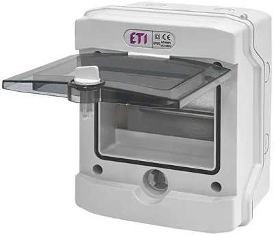 Produktbild von ETI Kleinverteiler Aufputz 1-reihig 6 Module IP65