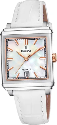 Produktbild von Festina Damen Uhr Fashion Leder Armbanduhr weiß D2UF20682/1