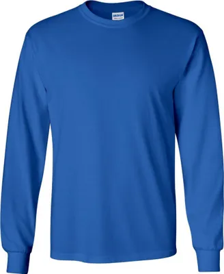 Productafbeelding van Gildan Ultra heren T-shirt met ronde hals, lange mouwen, model BC477 (maat M) (koningsblauw)