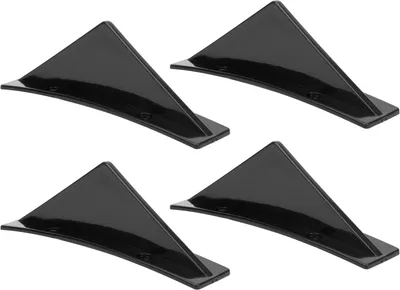 Immagine prodotto di set di 4 pezzi spoiler paraurti posteriore, splitter con diffusore a vite, accessori auto, universale, nero lucido