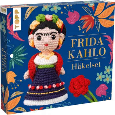 Produktbild von Frech Häkelset Frida Kahlo Komplettset inkl. 3,0 mm Häkelnadel und verständlicher Anleitung