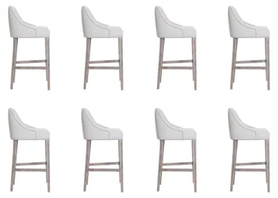 Produktbild von Design Barhocker 8x Stuhl Hocker Tresen Bar Set Stühle Komplett Garnitur Neu
