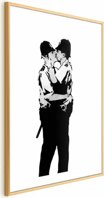 Produktbild von Posterpapier Poster - Kissing Coppers 21x30 cm Streetart h-C-0146-ao-a